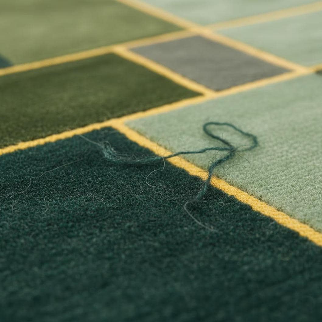 Green Geometric Area Rug – Modern Art, Teal Black Grey Contemporary Carpet, Designer Living Room Rug