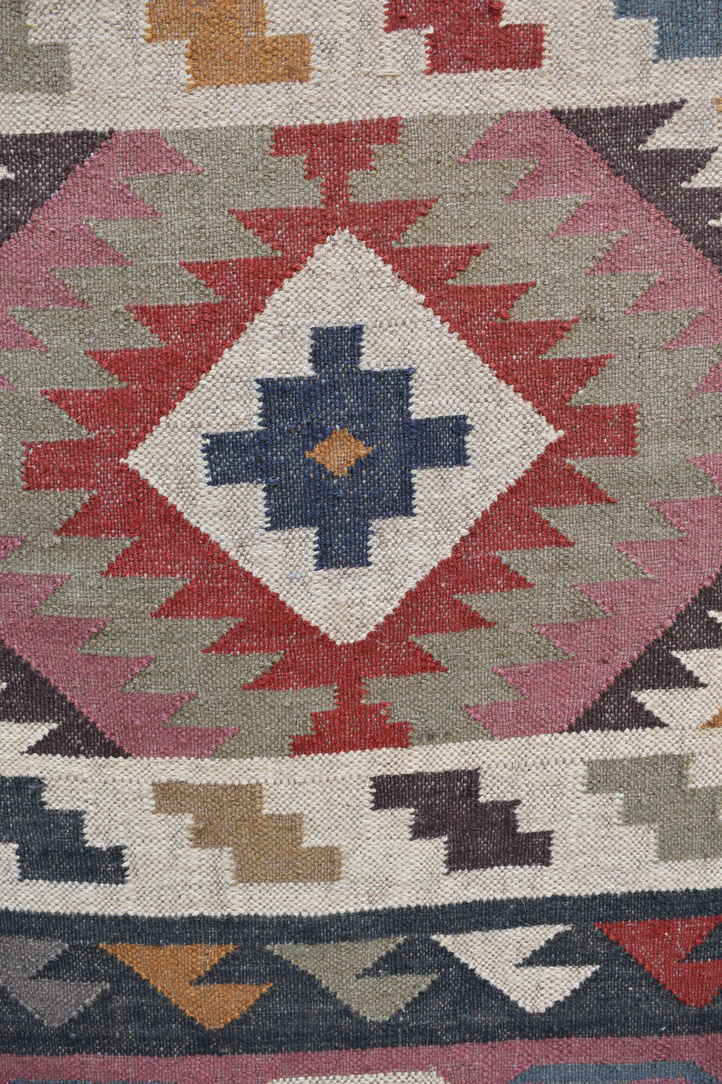 Handmade Wool and Jute Kilim Dhurrie Rug Traditional Indian Design | Runner For Kitchen | Stairs Runner | Housewarming Gifts