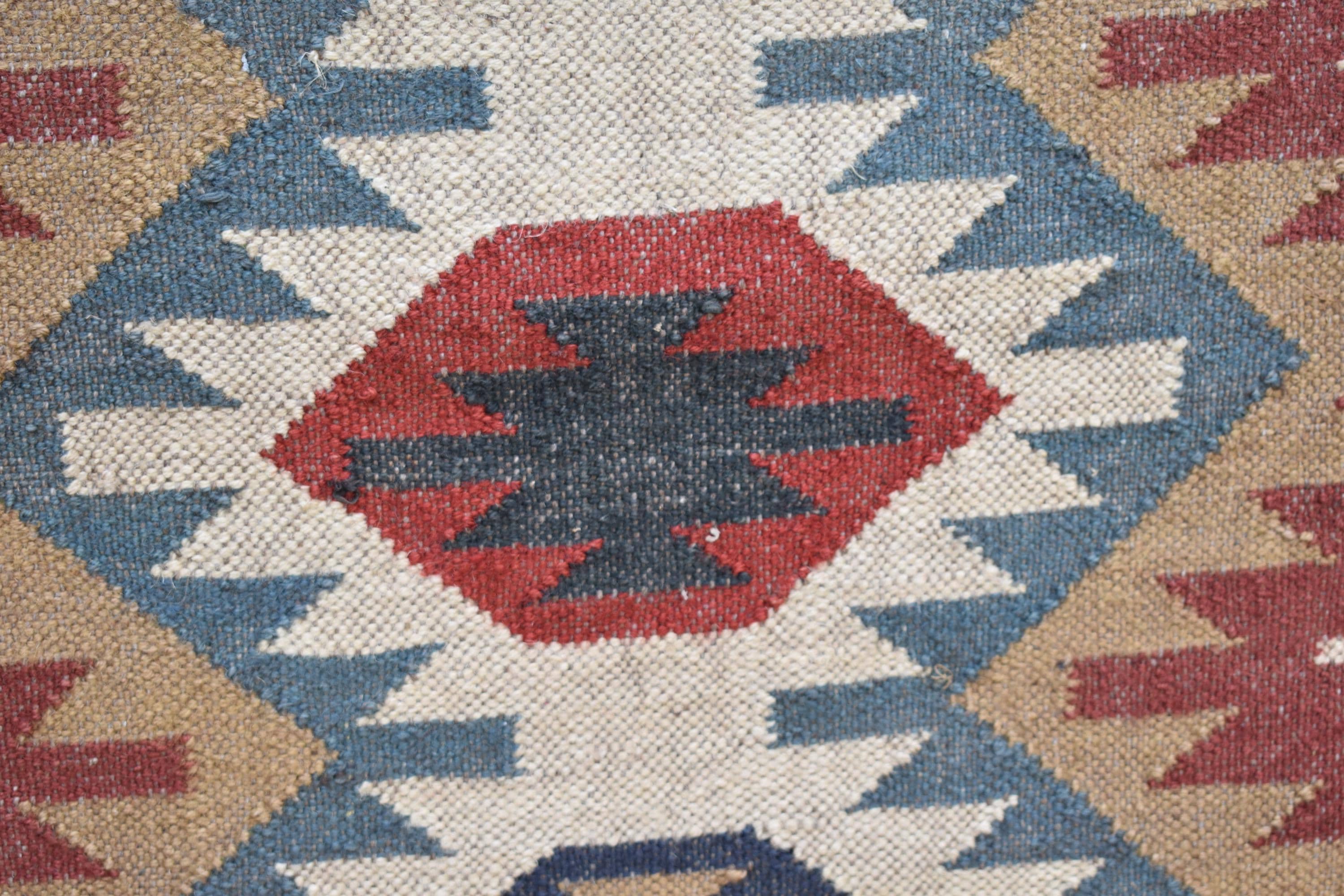 Handwoven Kilim Stair Runner, Custom Size Natural Jute Rug for Indoor Outdoor Stairs, Hallway, Geometric Eco-Friendly Rug for Home Decor