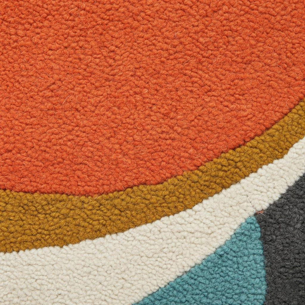 Hand-Tufted Wool Area Rug – Modern Geometric Design