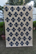 Wool & Jute Kilim Rug Bohemian Flatweave Carpet for Living Room Indian Handcrafted Wool and Jute Kilim Rug For Home Decor Living Room Area