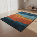 Modern Blush Geometric Rug, Hand Tufted Multicolor Area Carpet for Living Room, Nursery & Kids Room