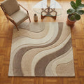 Geometric Handmade Tufted Rug, Contemporary Area Rug, Multicolor Carpet for Kids & Living Room