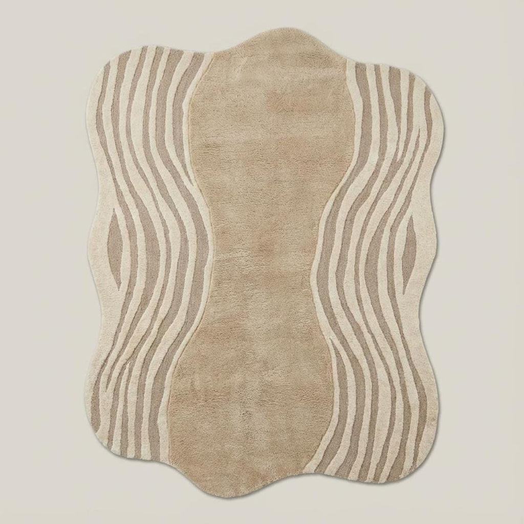 Wavy Organic Design Carpet | Irregular Modern Teppich | Modern Abstract Wavy Rug