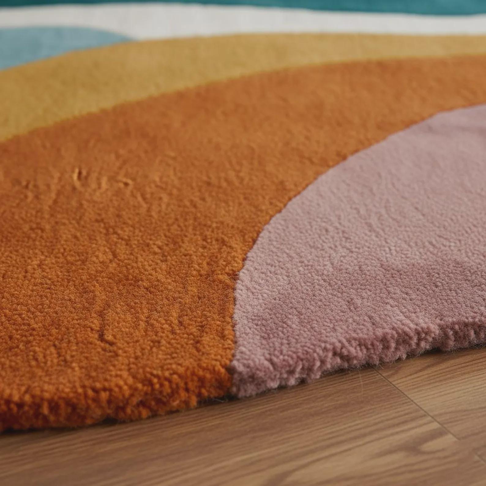Hand-Tufted Abstract Rug | Modern Geometric Block Design