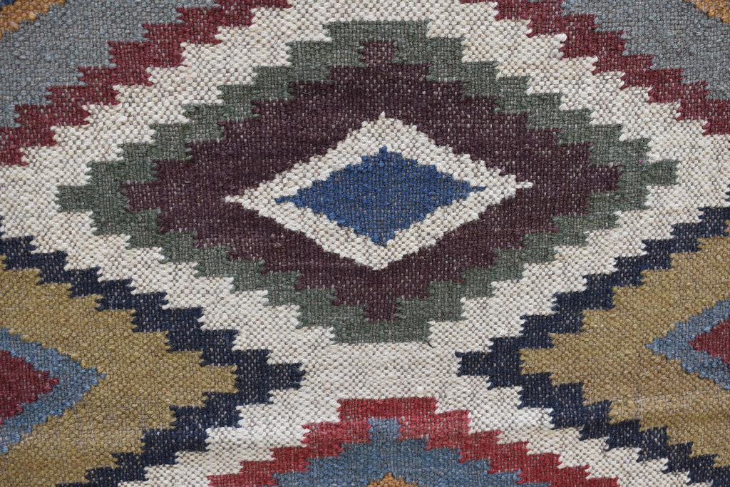 Handwoven Wool Jute Runner Rug size | Boho Hallway & Stair Runner Natural Kilim Carpet for Living Room Rustic Home Decor