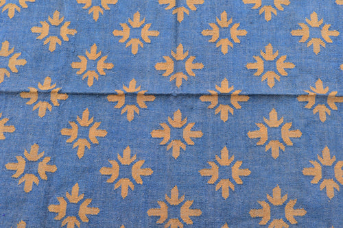 Artisan Handwoven Kilim Area Rug Wool Jute Tribal Geometric Boho Vintage Reversible Home Decor Carpet Decorative Tribal Floor Carpet