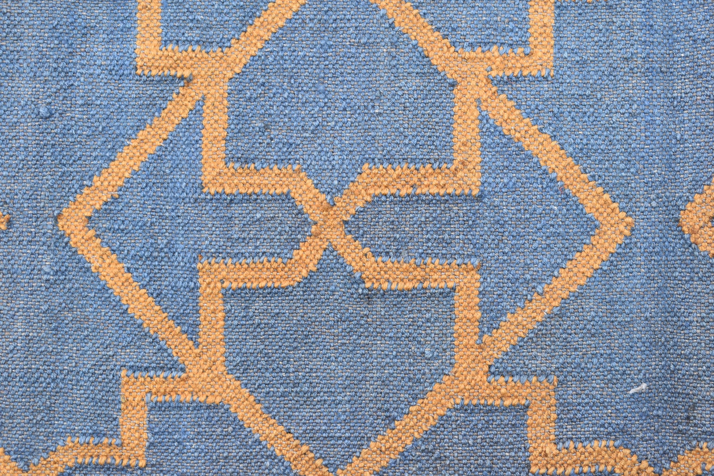 Boho Wool Jute Runner Neutral Handmade Rug for Living Room or Bedroom Flatweave Hallway Decor Geometric Flatweave Rug Eco-Friendly Decor