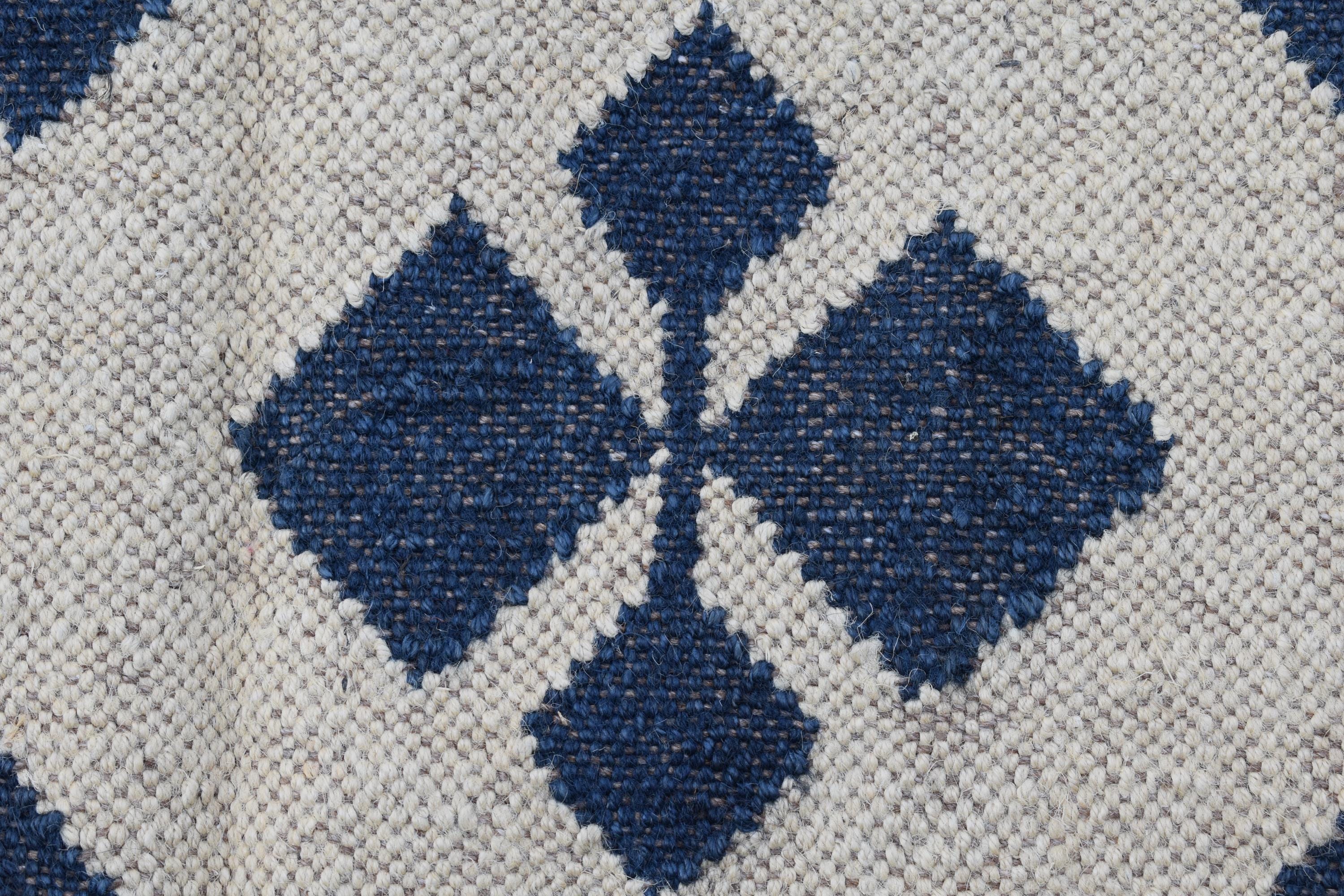 Wool & Jute Kilim Rug Bohemian Flatweave Carpet for Living Room Indian Handcrafted Wool and Jute Kilim Rug For Home Decor Living Room Area