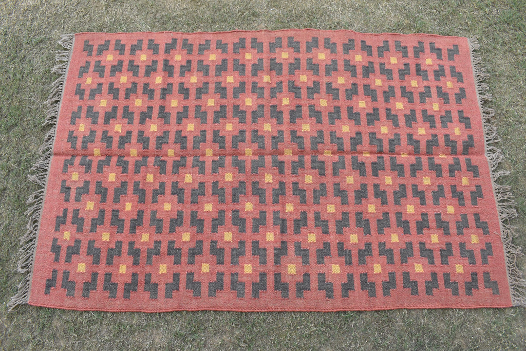 Multi Sizes Runner rug for stairs, Handwoven Geometric Indian Rug, Kilim Runner Rug for Entryway | Hallway Kilim Rug | Kilim Boho Carpet