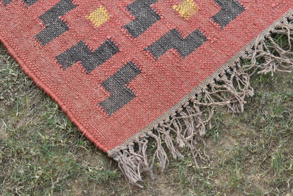 Multi Sizes Runner rug for stairs, Handwoven Geometric Indian Rug, Kilim Runner Rug for Entryway | Hallway Kilim Rug | Kilim Boho Carpet