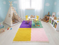 Bohemian Multi-Color Moroccan Rug, Tribal Berber Wool Carpet, Plush Shag Area Rug , Fluffy Moroccan Rug Nursery Area Rug Playroom Carpet