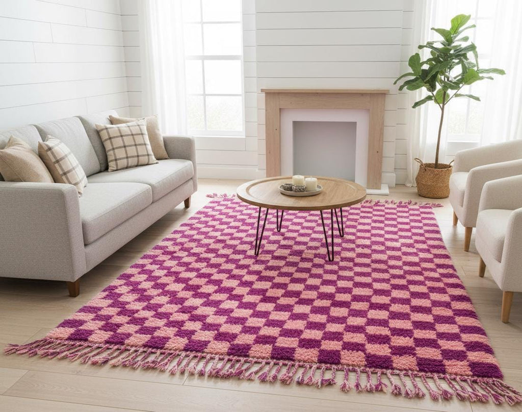 Large Moroccan Rug Beni Ourain Azilal Handmade Wool Rug Tribal Berber Area Carpet Modern Farmhouse Living Room Decor