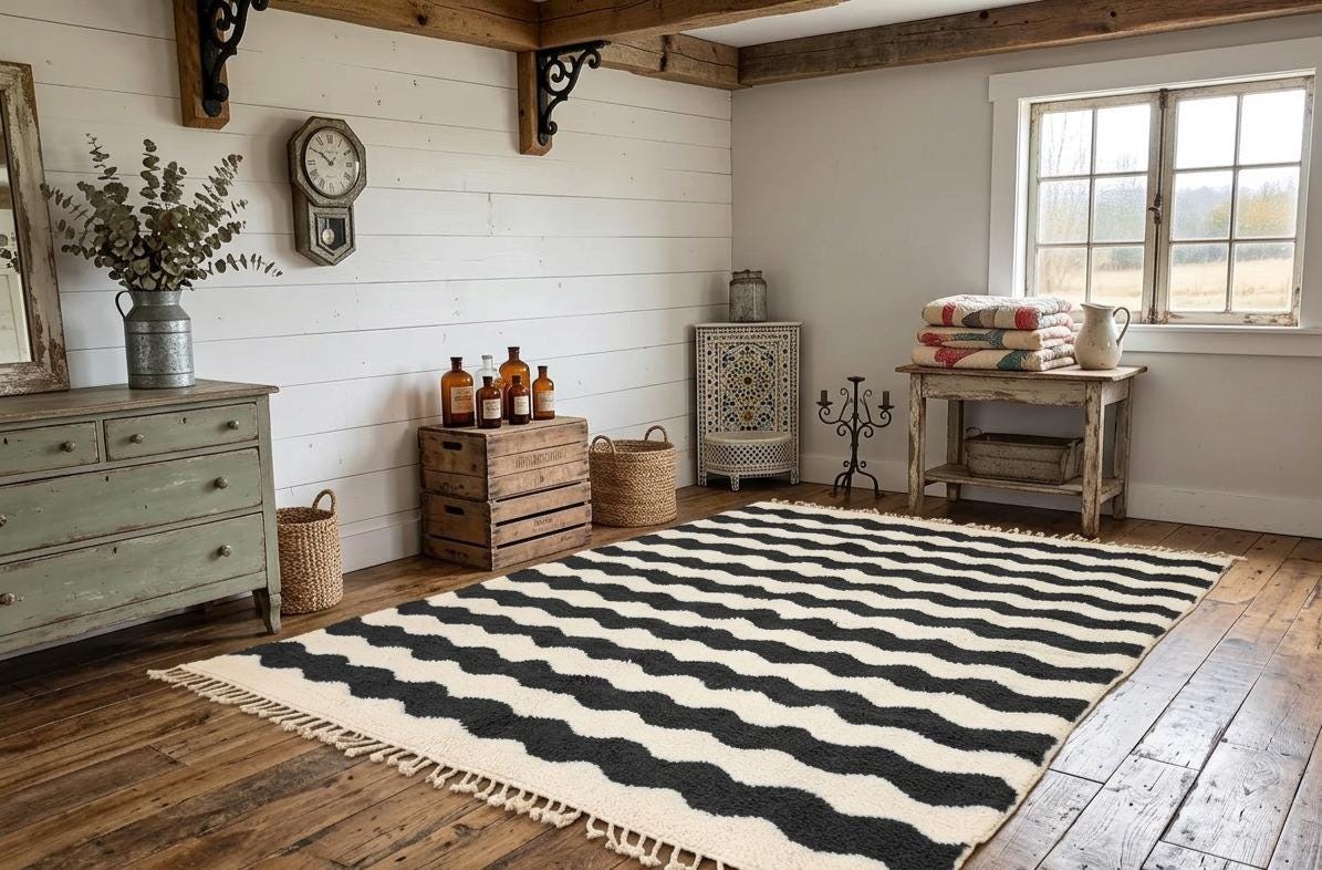 Moroccan Rug, High Pile Berber Wool Rug, Handwoven Moroccan Carpet, Custom Handmade Area Rug, Luxury Home Interior Decor