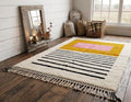 Moroccan Rug Beni Ourain Azilal Wool Carpet Thick Plush Berber Area Rug for Modern Boho Interior Bohemian Home Decor Rug