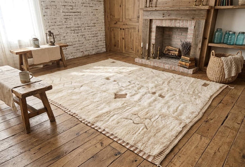 Beni Mrirt Moroccan Rug, High Pile Berber Wool Rug, Handwoven Moroccan Carpet, Custom Handmade Area Rug, Luxury Home Interior Decor