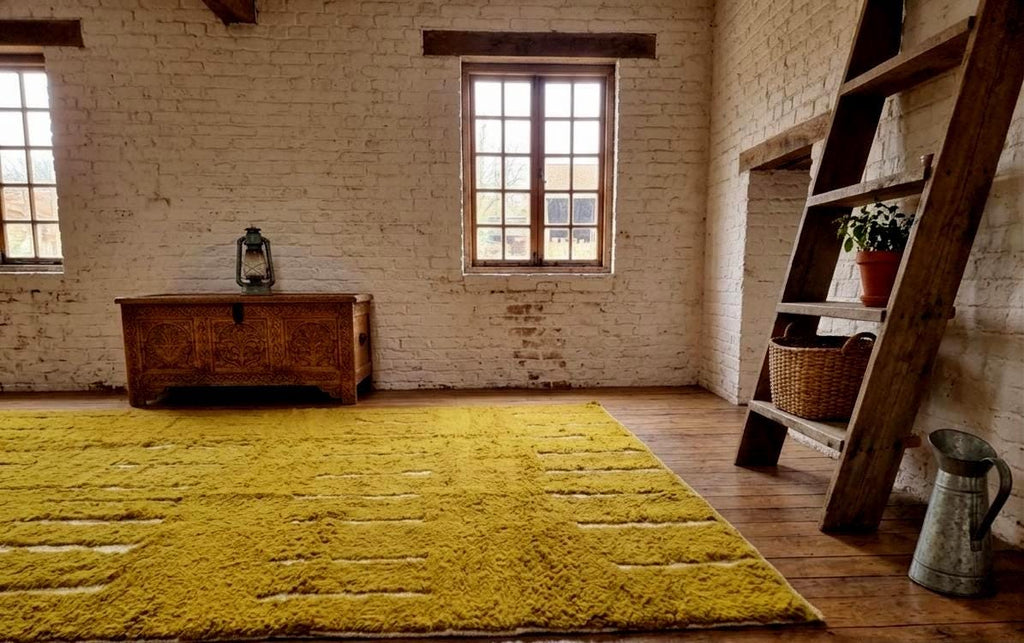Moroccan Berber Rug, Beni Ourain Wool Rug, Area Carpet, Handmade High Quality Rug, Boho Farmhouse Decor