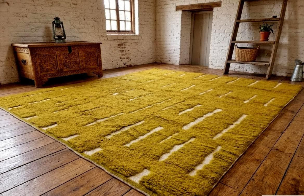 Moroccan Berber Rug, Beni Ourain Wool Rug, Area Carpet, Handmade High Quality Rug, Boho Farmhouse Decor